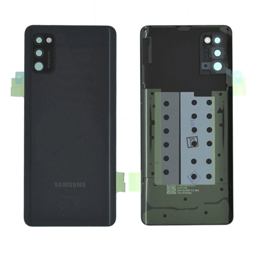 Γνήσιο Πίσω Καπάκι με Τζαμάκι Κάμερας για Samsung Galaxy A41 A415F GH82-22585A - Χρώμα: Μαύρο