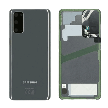 Εικόνα της Γνήσιο Πίσω Καπάκι με Τζαμάκι Κάμερας για Samsung Galaxy S20 G980F GH82-22068A - Χρώμα: Γκρι