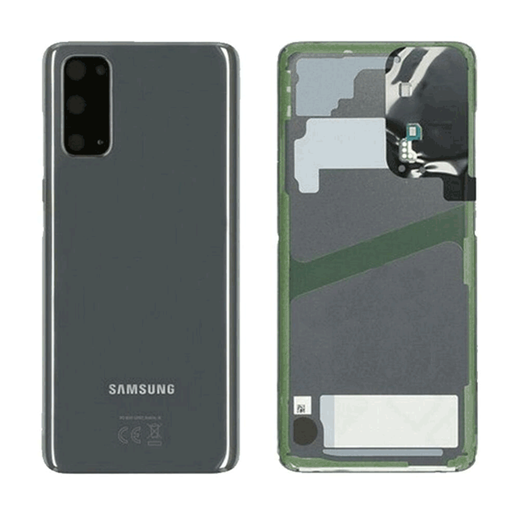 Γνήσιο Πίσω Καπάκι με Τζαμάκι Κάμερας για Samsung Galaxy S20 G980F GH82-22068A - Χρώμα: Γκρι