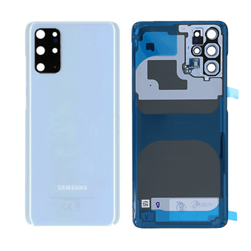 Εικόνα της Γνήσιο Πίσω Καπάκι με Τζαμάκι Κάμερας για Samsung Galaxy S20 Plus G985F / S20 Plus 5G G986B GH82-21634D/GH82-22032D - Χρώμα: Cloud Blue