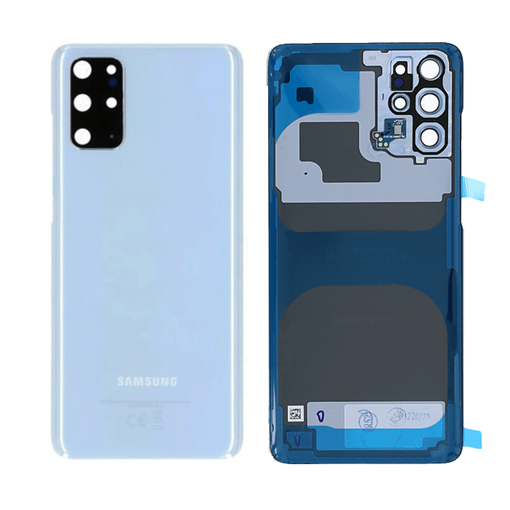 Γνήσιο Πίσω Καπάκι με Τζαμάκι Κάμερας για Samsung Galaxy S20 Plus G985F / S20 Plus 5G G986B GH82-21634D/GH82-22032D - Χρώμα: Cloud Blue