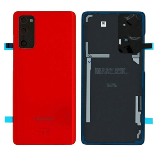 Picture of Original Back Cover with Camera Lens for Samsung Galaxy S20 FE G780B GH82-24263E -Color: Cloud Red