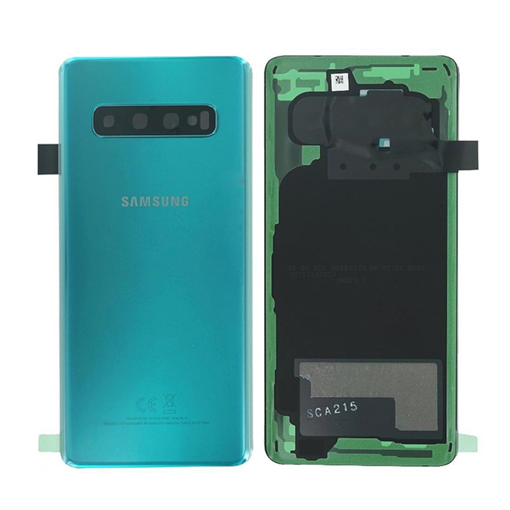 Picture of Genuine Back Cover  with  Camera Lens  for Samsung Galaxy S10 G973F GH82-18378E - Colour : Green