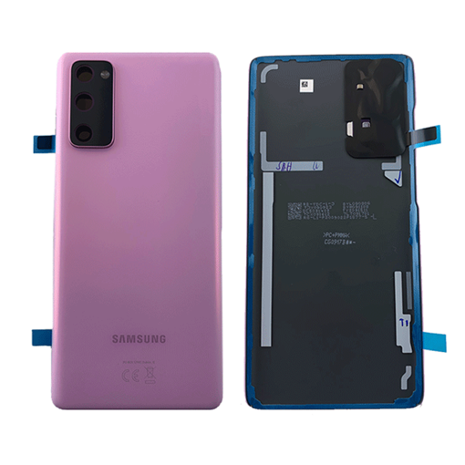 Γνήσιο Πίσω Καπάκι με Τζαμάκι Κάμερας για Samsung Galaxy S20 FE 4G G780/S20 FE 5G G781 GH82-24223C/GH82-24263C  - Χρώμα: Cloud Lavender