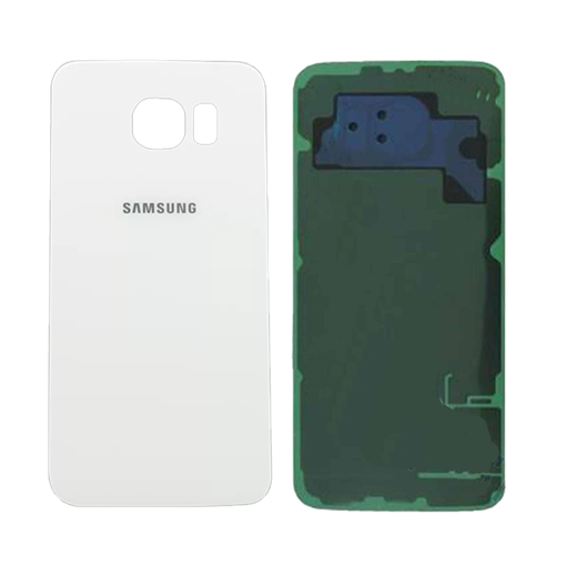 Γνήσιο Πίσω Καπάκι για Samsung Galaxy S6 G920F GH82-09825B - Χρώμα: Λευκό