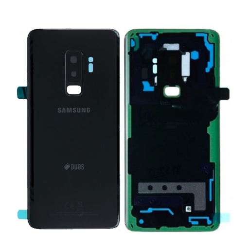 Picture of Original Back Cover With Camera Lens for Samsung Galaxy S9 Plus Duos G965F GH82-15660A - Color: Black