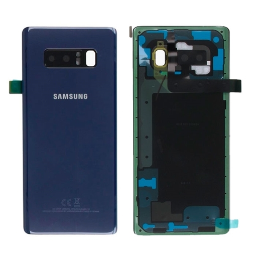 Γνήσιο Πίσω Καπάκι με Τζαμάκι Κάμερας για Samsung Galaxy Note 8 N950F GH82-14979B - Χρώμα: Μπλε
