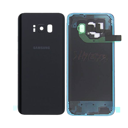 Γνήσιο Πίσω Καπάκι με Τζαμάκι Κάμερας για Samsung Galaxy S8 Plus G955F GH82-14015A - Χρώμα: Μαύρο
