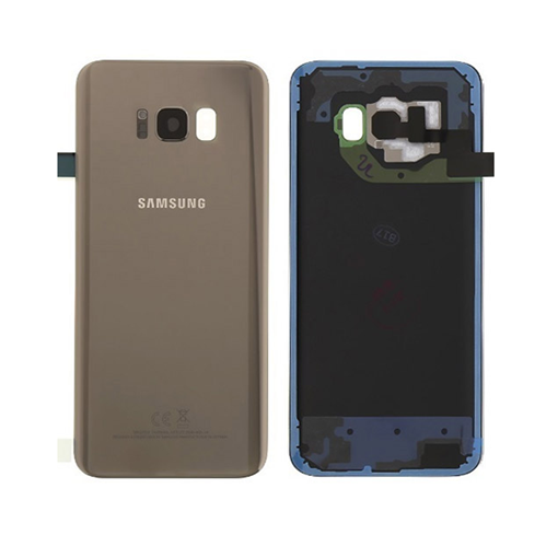 Γνήσιο Πίσω Καπάκι με Τζαμάκι Κάμερας για Samsung Galaxy S8 G950F GH82-13962F - Χρώμα: Χρυσό