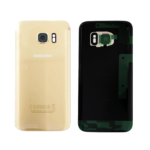 Γνήσιο Πίσω Καπάκι με Τζαμάκι Κάμερας για Samsung Galaxy S7 G930F GH82-11384C - Χρώμα: Χρυσό