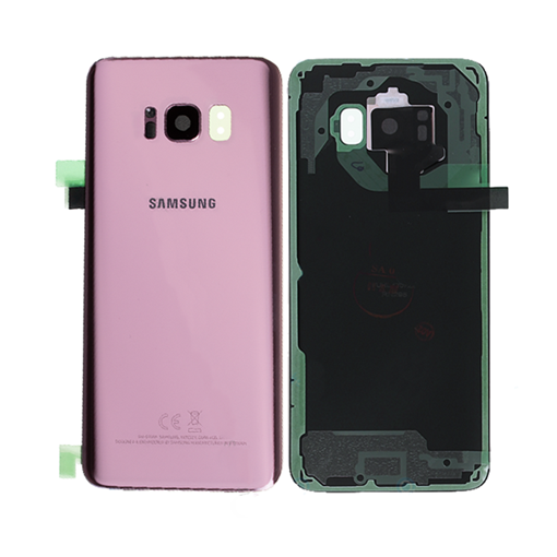 Γνήσιο Πίσω Καπάκι με Τζαμάκι Κάμερας για Samsung Galaxy S8 G950F GH82-13962Ε - Χρώμα: Ροζ