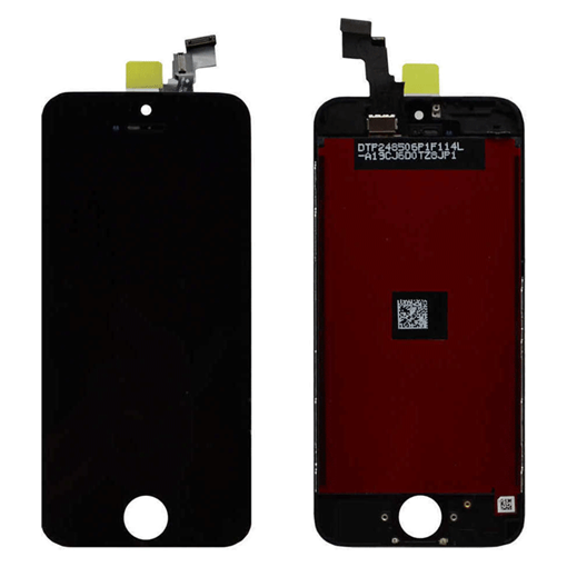 Picture of PREMIUM TIANMA LCD Compete with ear mesh, sensor and camera ring for Apple iPhone 5C - Color: Black
