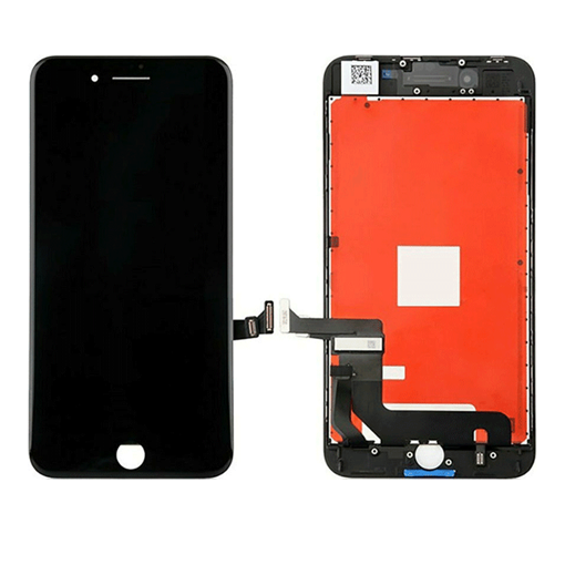 PREMIUM TIANMA Οθόνη LCD με Μηχανισμό Αφής και ear mesh, sensor & camera ring για Apple iPhone 8 Plus  TLCD-044- Χρώμα: Μαύρο