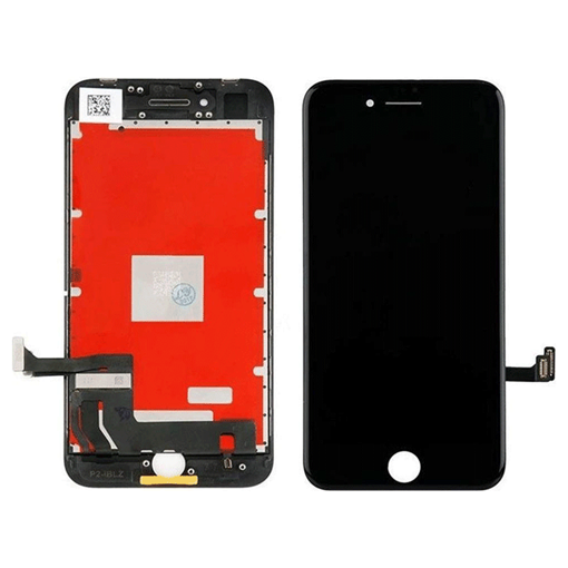 Picture of PREMIUM TIANMA LCD Complete with ear mesh, sensor and camera ring for Apple iPhone 8 / SE 2020 - Color: Black
