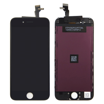 Picture of PREMIUM TIANMA LCD Complete with ear mesh, sensor and camera ring for Apple iPhone 6 - Color: Black