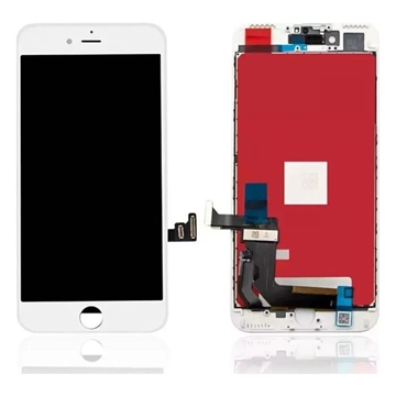 Picture of PREMIUM TIANMA LCD Complete with ear mesh, sensor and camera ring for Apple iPhone 7 Plus - Color: White