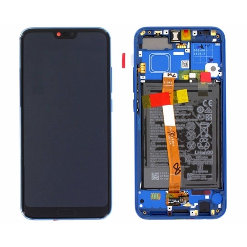Picture of Original LCD Complete with Frame and Battery for Huawei Honor 10 (Service Pack) 02351XBP - Color: Blue