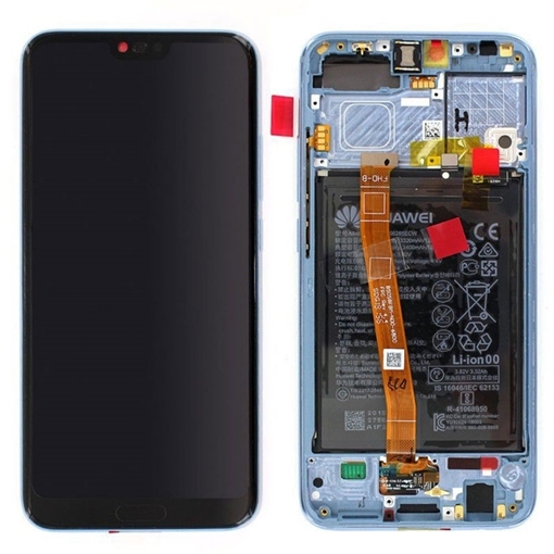 Picture of Original LCD Complete with Frame and Battery for Huawei Honor 10 (Service Pack) 02351XAE - Color: Gray