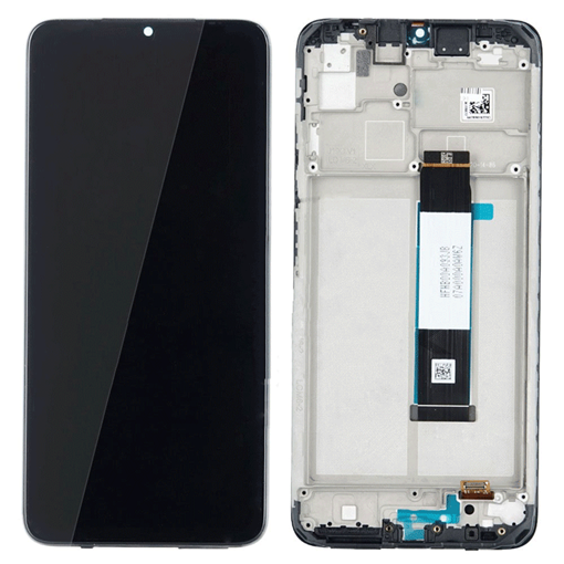 Γνήσια Οθόνη LCD με Μηχανισμό Αφής και Πλαίσιο Xiaomi Redmi 9T 560001J19S00 (Service Pack) - Χρώμα: Μαύρο