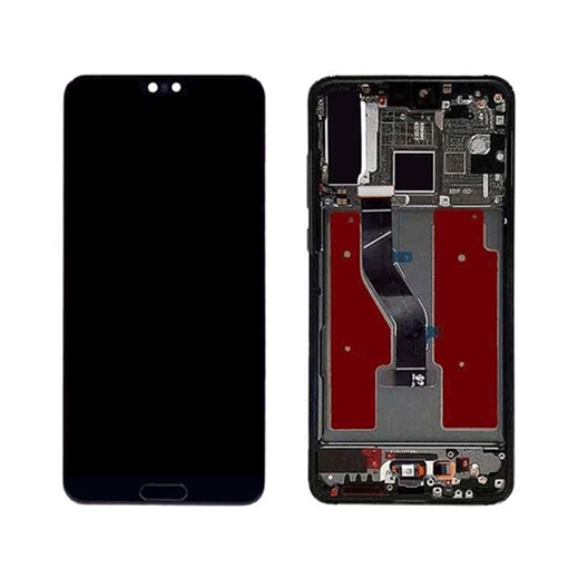 Picture of AMOLED LCD Complete with frame for Huawei P20 Pro - Color: Black