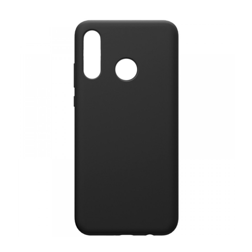 Θήκη Πλάτης Σιλικόνης για Huawei P40 Lite E - Χρώμα: Μαύρο