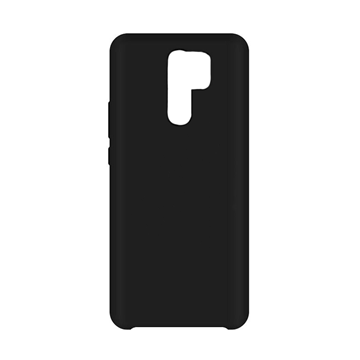 Εικόνα της Θήκη Πλάτης Σιλικόνης για Xiaomi Redmi 9 - Χρώμα: Μαύρο