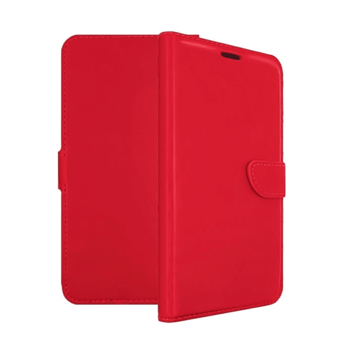 Θήκη Βιβλίο Stand Leather Wallet with Clip για Nokia 3.1 - Χρώμα: Κόκκινο