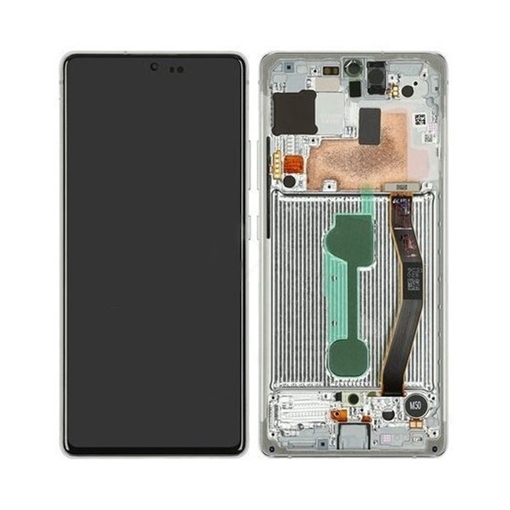 Picture of Original LCD Complete with Frame for Samsung Galaxy S10 Lite G770F GH82-21672B -Color: White