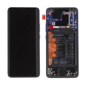 Εικόνα της Γνήσια Οθόνη LCD με Μηχανισμό Αφής και Πλαίσιο και Μπαταρία για Huawei Mate 20 Pro (Service Pack) 02352FRL - Χρώμα: Μαύρο
