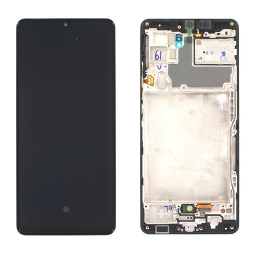 Γνήσια Οθόνη LCD με Μηχανισμό Αφής και Πλαίσιο για Samsung Galaxy A42 5G A426 GH82-24375A/GH82-24376A - Χρώμα: Μαύρο