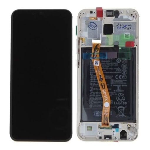Picture of Original LCD Complete with Frame and Battery for Huawei Mate 20 Lite (Service Pack) 02352GTV - Color: Gold