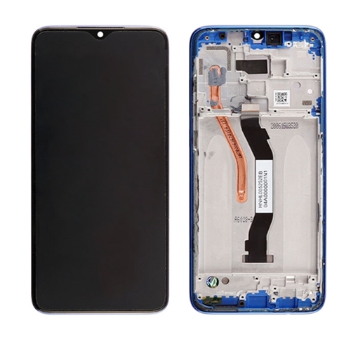 Γνήσια Οθόνη LCD με Μηχανισμό Αφής και Πλαίσιο για Xiaomi Redmi Note 8 Pro 56000G00G700 (Service Pack) - Χρώμα: Μπλε