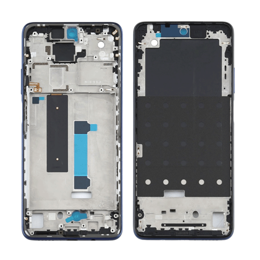 Μπροστινό Πλαίσιο Οθόνης Front LCD Frame για Xiaomi Redmi Note 9 Pro - Χρώμα: Μπλε