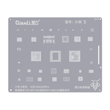 Picture of Qianli QS33 Stencil for Xiaomi Mi 9 / Mi 9 Lite / Mi9T / Mi9T Pro