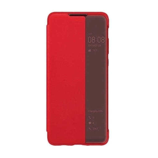 Θήκη Smart View Flip Cover για Samsung G988 Galaxy S20 Ultra - Χρώμα: Κόκκινο