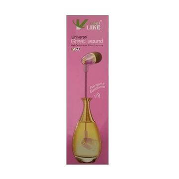 Εικόνα της Vlike V-711 Handsfree Earphones Perfume ακουστικά με Άρωμα - Χρώμα: Ροζ