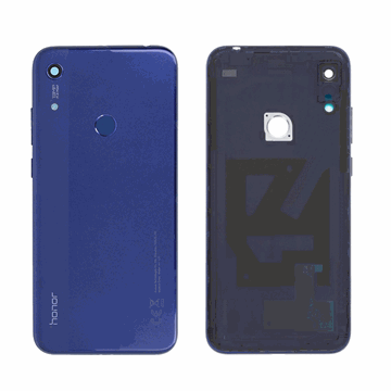 Picture of Original Back Cover with FingerPrint and Camera Lens for Huawei Honor 8A 02352LAW - Color: Blue