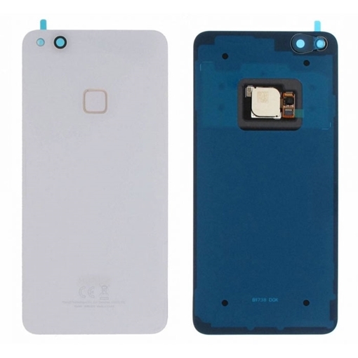 Picture of Original Back Cover with Fingerprint and Camera Lens for Huawei P10 Lite 02351FXA - Color: White
