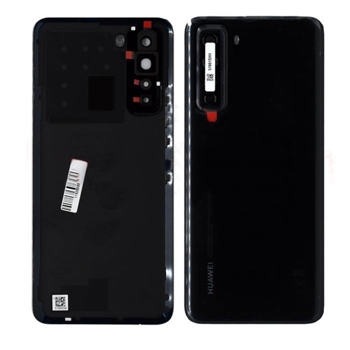 Γνήσιο Πίσω Καπάκι με Τζαμάκι Κάμερας για Huawei P40 Lite 5G 02353SMS - Χρώμα: Μαύρο