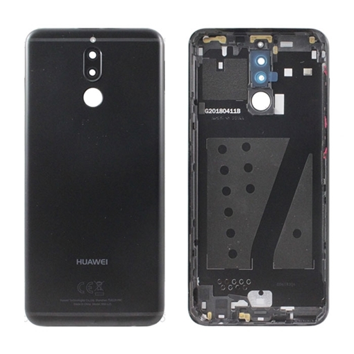 Γνήσιο Πίσω Καπάκι με Δακτυλικό Αποτύπωμα και Τζαμάκι Κάμερας για Huawei Mate 10 Lite 02351QPC/02351SFE - Χρώμα: Μαύρο