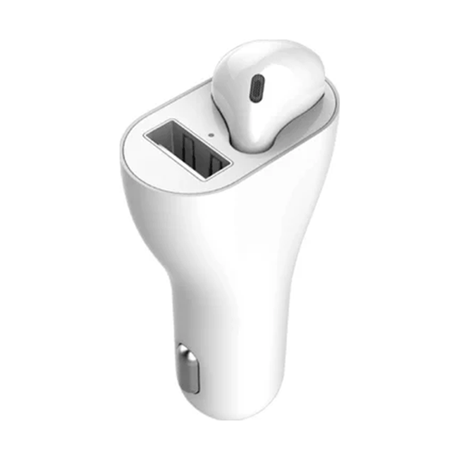 Picture of Earldom ET-M41 Earbud with Car Charging Dock RIght - Color: White