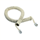 Εικόνα της Καλώδιο Σταθερού Τηλεφώνου Spiral / Coil Cord Telephone Cable 0,5mm  -Χρώμα: Λευκό