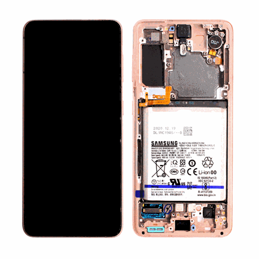 Picture of Original AMOLED-LCD Complete with Frame and Battery for Samsung Galaxy  S21(G991B) GH82-24716B-Color: Violet