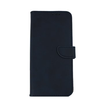 Picture of Leather Book Case with Clip for Huawei Y6 2019 - Color: Blue