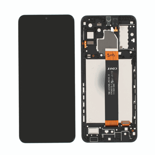 Picture of Original LCD Complete with Frame for Samsung Galaxy A32 5G (A326Β) GH82-25121A  - Color: Black
