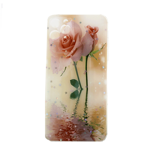 Θήκη Πλάτης Σιλικόνης για Apple iPhone 11 Pro Max -Σχέδιο: Ροζ Τριαντάφυλλα