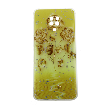 Εικόνα της Θήκη Πλάτης Σιλικόνης για Samsung Note 9 Pro - Σχέδιο: Κίτρινα Λουλούδια