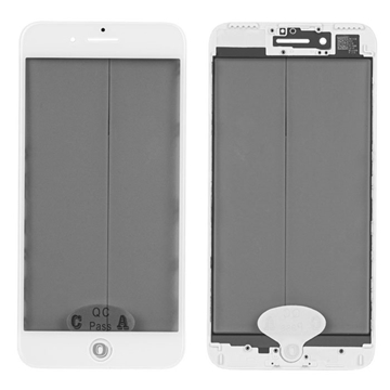 Εικόνα της Τζαμάκι οθόνης Lens με OCA και Πλαίσιο για iPhone 7 Plus - Χρώμα: Λευκό