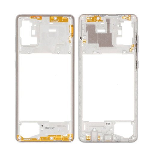 Μεσαίο Πλαίσιο με Καλωδιοταινία Middle Frame with Flex για Samsung Galaxy A71 A715F - Χρώμα: Prism Crush Silver