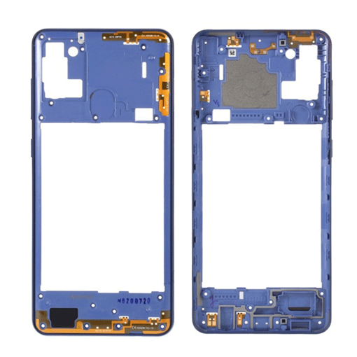 Μεσαίο Πλαίσιο με Καλωδιοταινία Middle Frame with Flex για Samsung Galaxy A41 A415F - Χρώμα: Prism Crush Blue